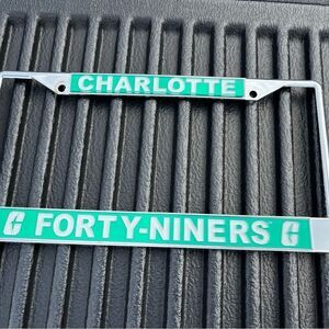 University Charlotte Forty Niners 49ers Football License Plate Frame Car Truck